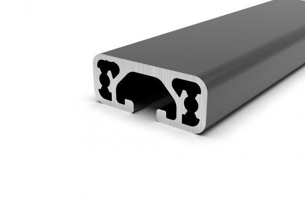 Aluminum profile 12x30 slot 6 Light I type Black